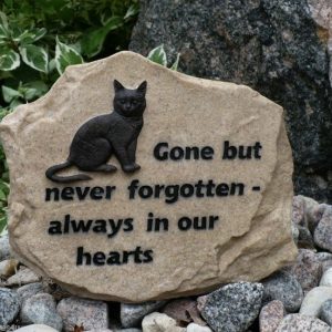 Pet Memorial Garden Stone For The Family Cat