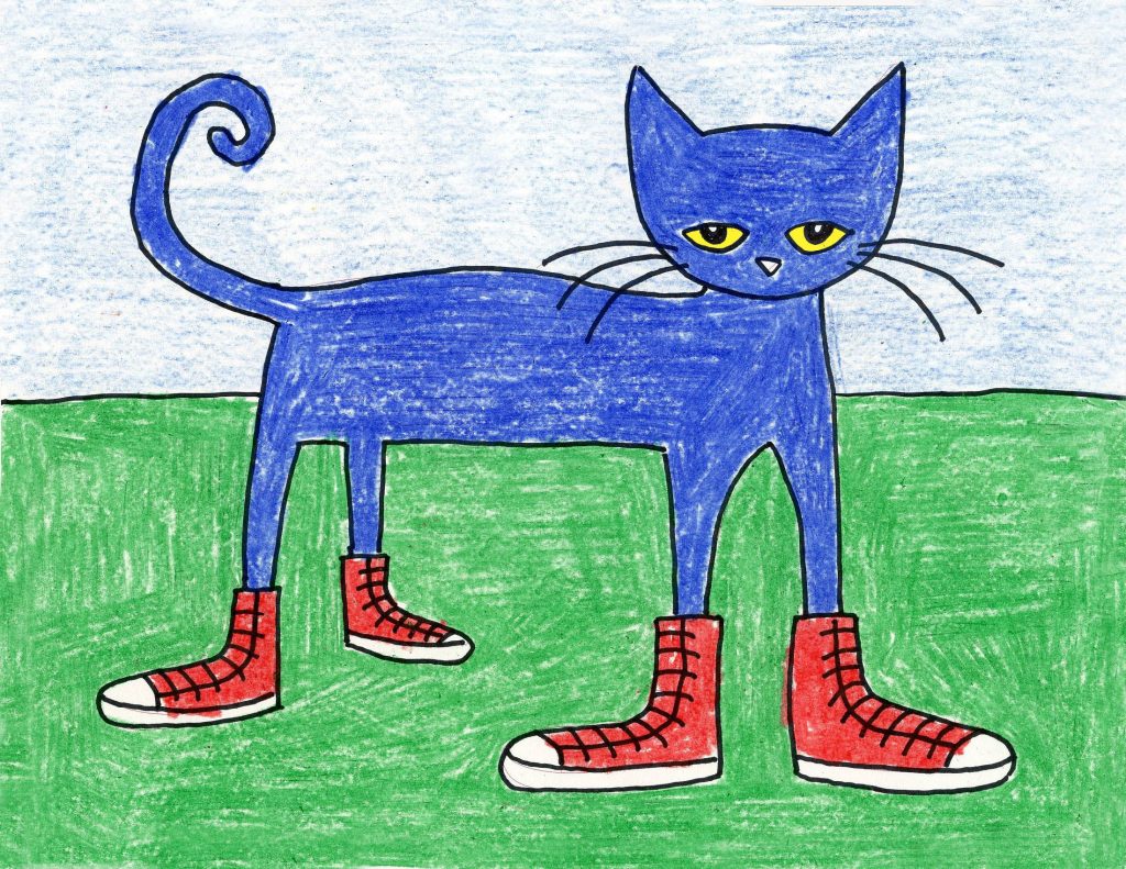 Pete The Cat Simple Drawing