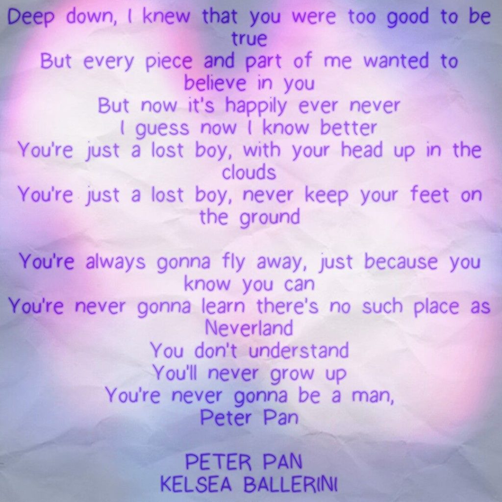 Peter Pan Musical Lyrics