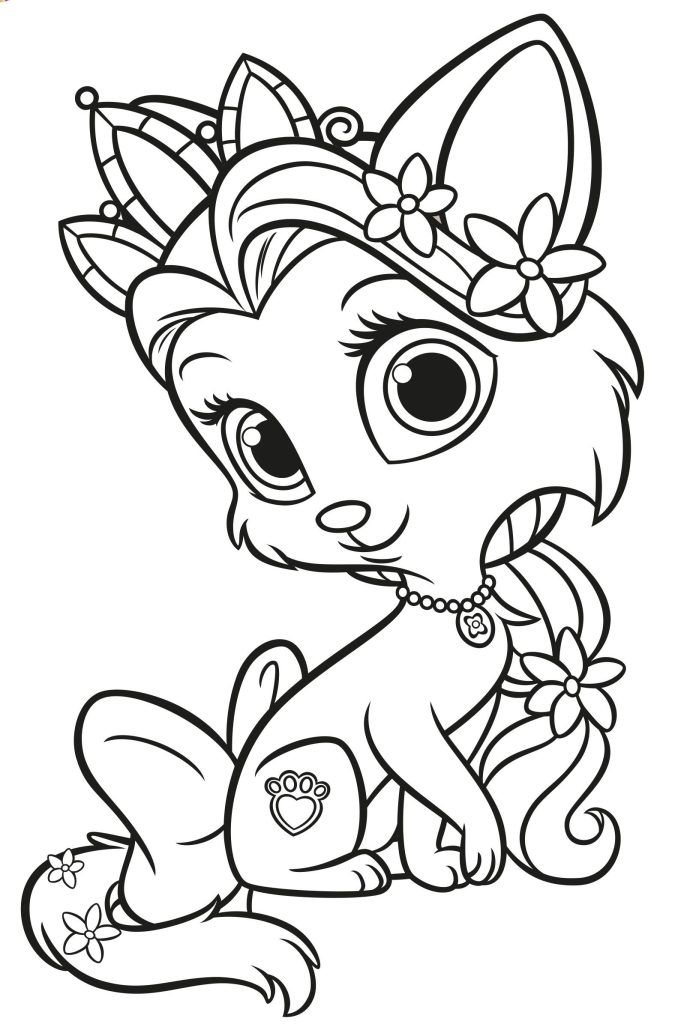 Palace Pets Free Colouring Pages