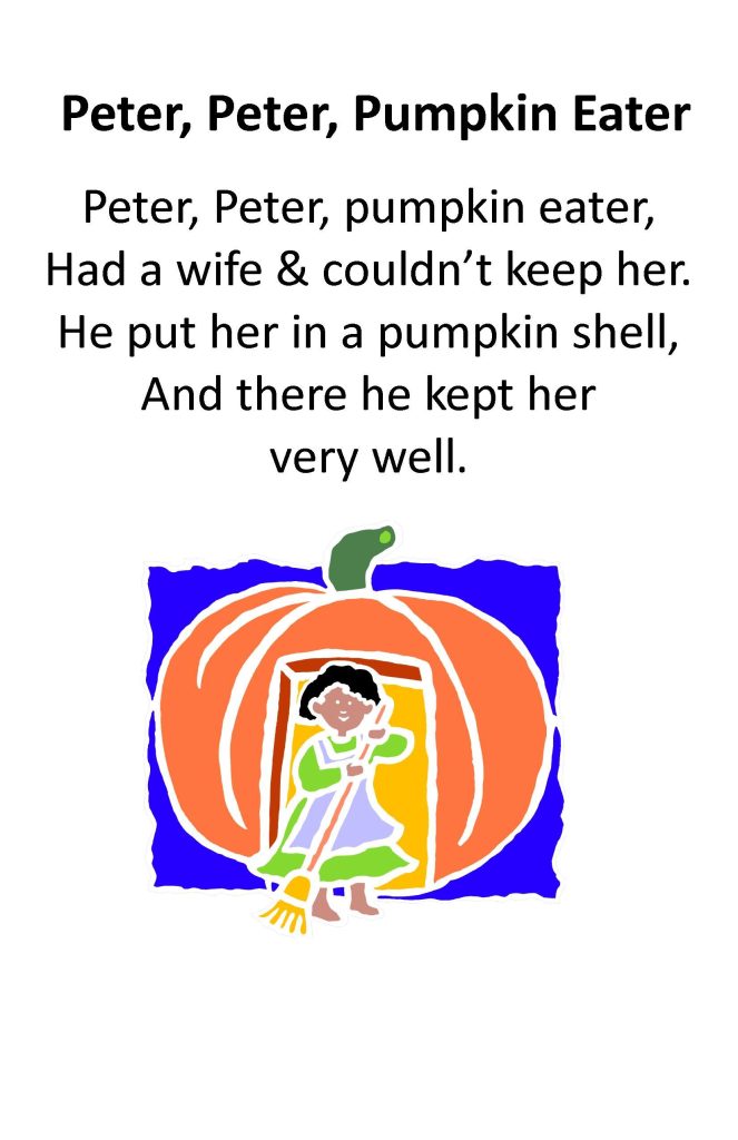 Peter Pumpkin Eater Poem