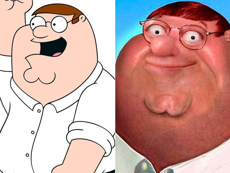 Peter Griffin Text Drawing