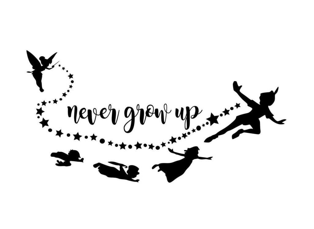 Peter Pan Flying Svg