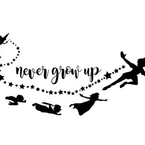 Peter Pan Flying Svg