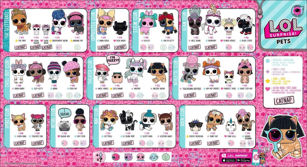 Lol Doll Pets Series 4 Checklist