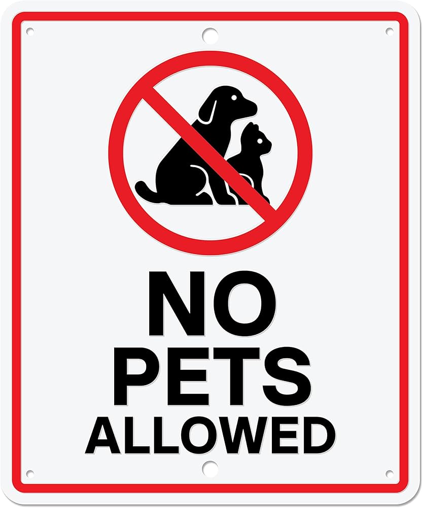 no pets allowed sign no pets allowed sign