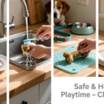how to clean rubber dog toys safely at home